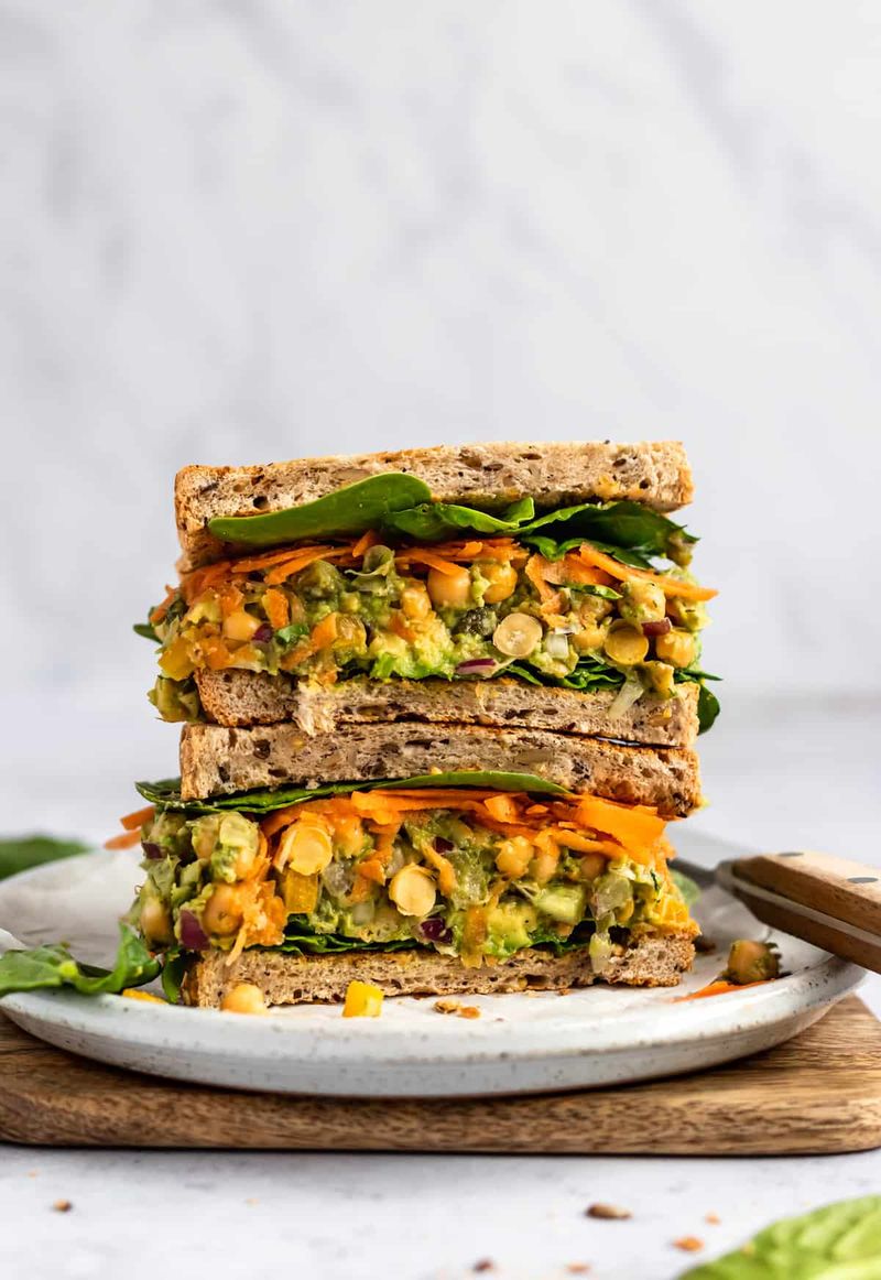 Chickpea Avocado Sandwich