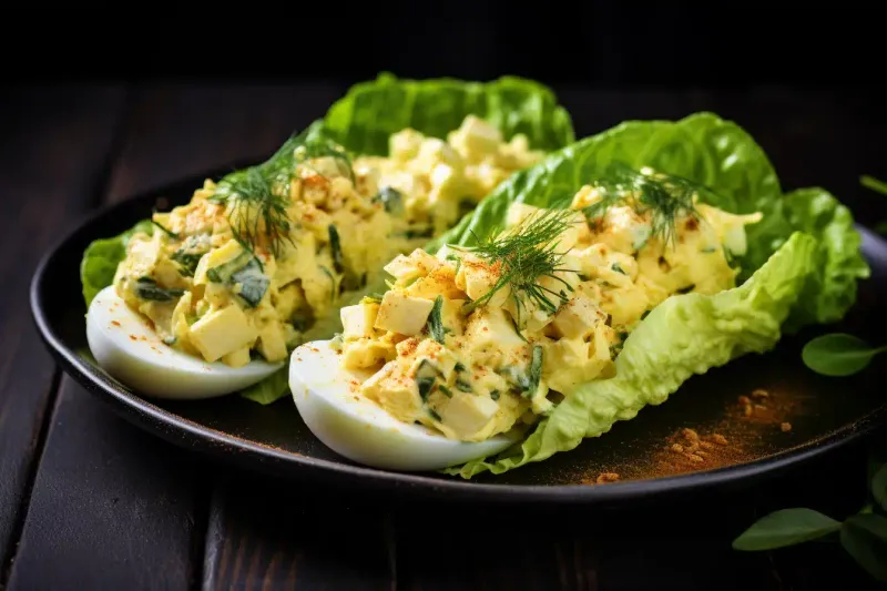 Egg Salad Lettuce Cups