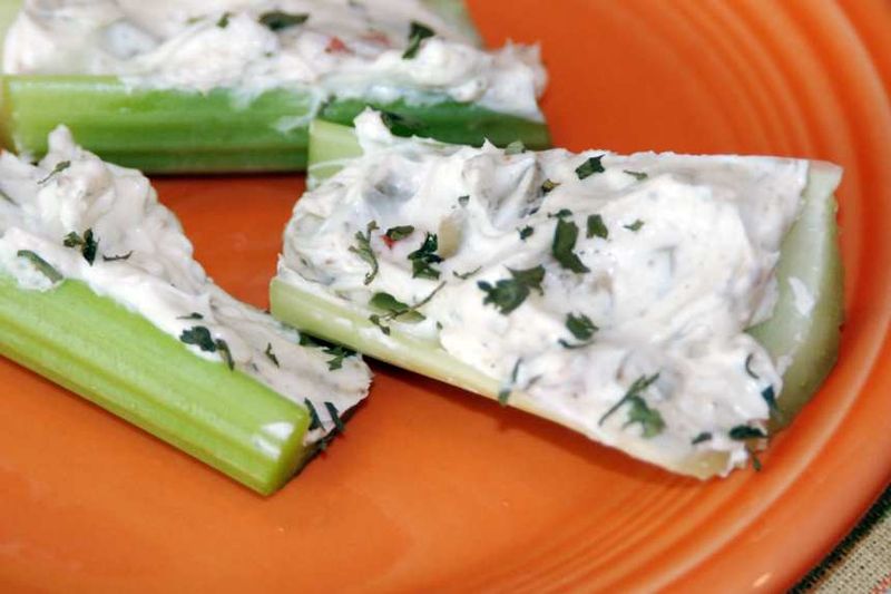 Stuffed Celery with Herbed Cheese