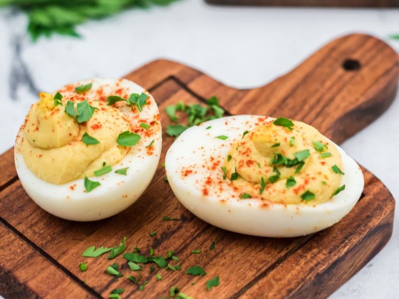 Hard-Boiled Eggs with Paprika