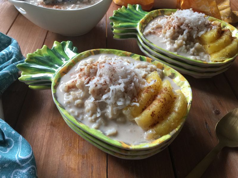 Pineapple Coconut Rice Pudding