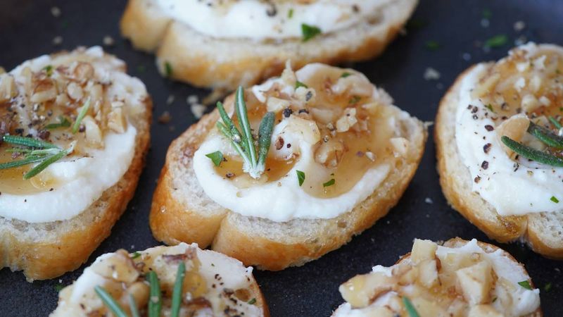 Honey Walnut Whipped Ricotta