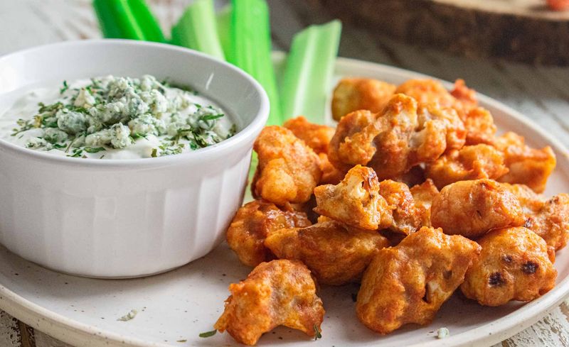 Buffalo Cauliflower Bites