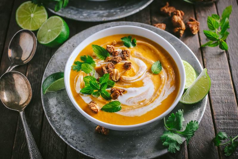 Curried Butternut Squash Soup