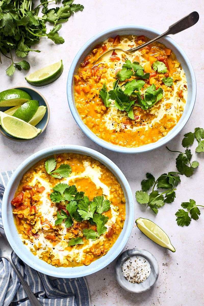 Curried Lentil and Coconut Soup
