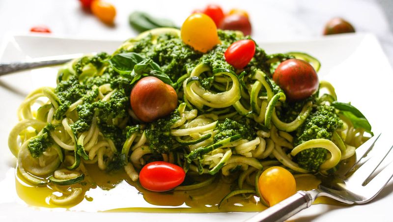 Zucchini Noodles with Pesto