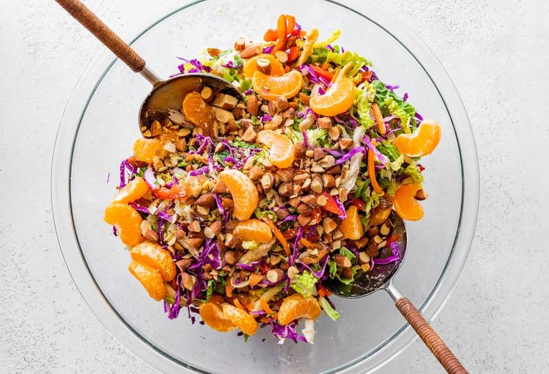 Crispy Tofu and Mandarin Orange Salad
