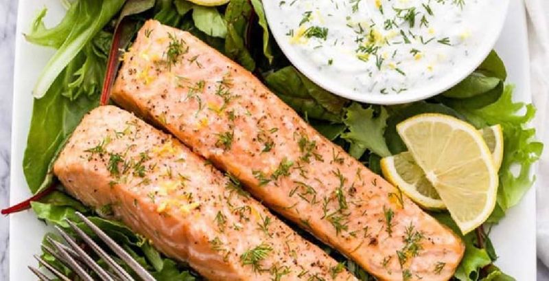 Salmon with Lemon and Dill