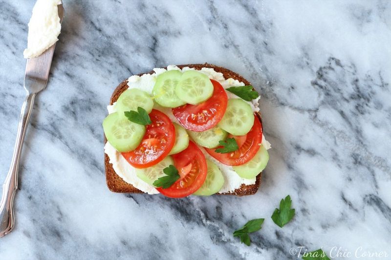 Tomato and Cucumber Tea Sandwiches