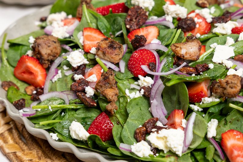 Strawberry Spinach Salad with Poppy Seed Dressing