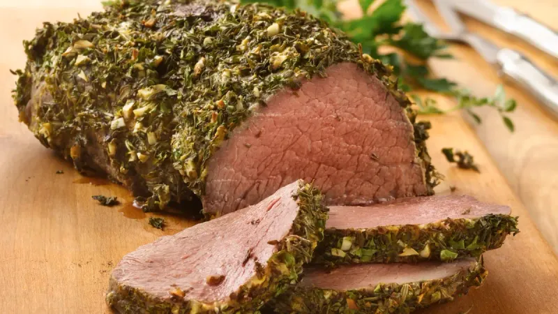 Mustard-Crusted Roast Tenderloin