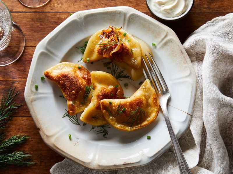 Potato and Cheddar Pierogi