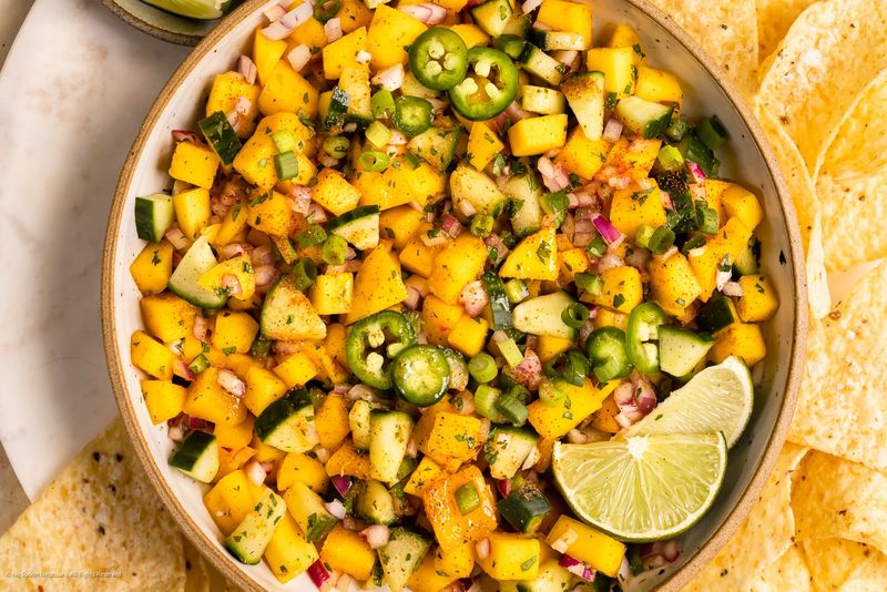 Grilled Mango Jalapeño Salsa