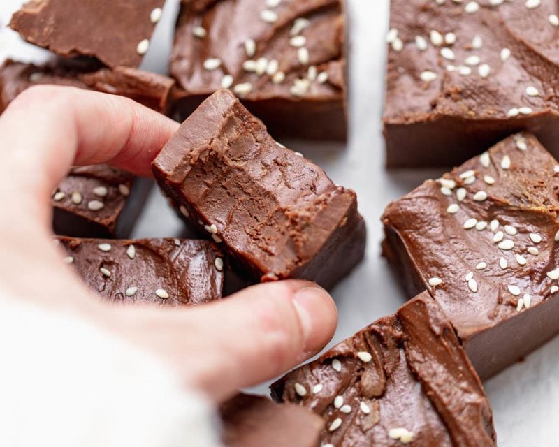 Tahini Chocolate Fudge