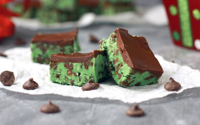 Mint Chocolate Chip Bars