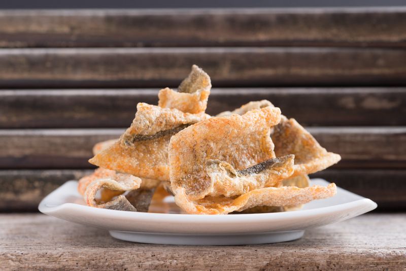 Baked Salmon Skin