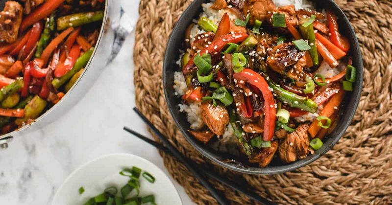 Salmon Skin Stir Fry