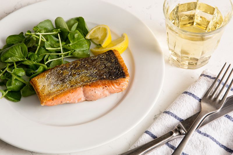 Grilled Salmon Skin