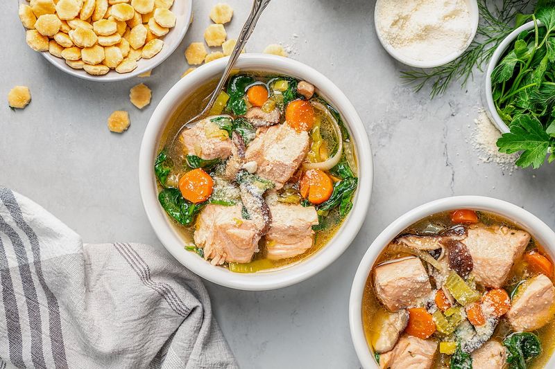 Salmon Skin Soup