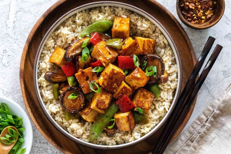 Tofu Stir-Fry with Brown Rice