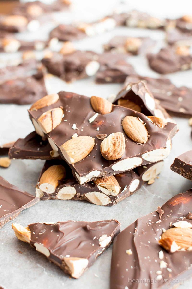 Crunchy Chocolate Almond Bark