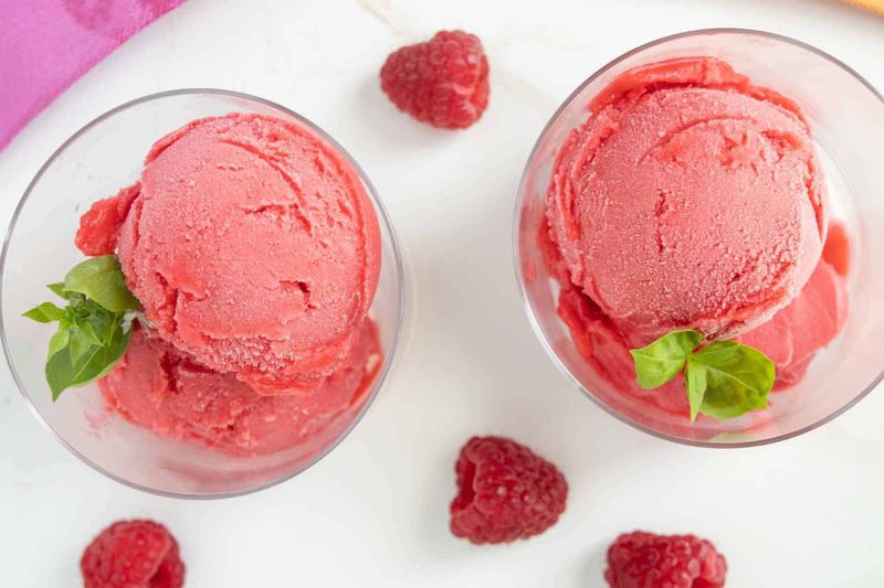 Raspberry Lemonade Sorbet