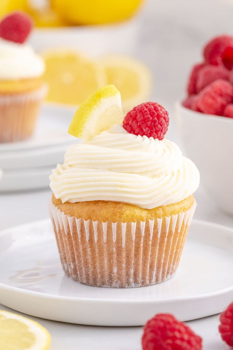 Lemon Raspberry Cupcakes