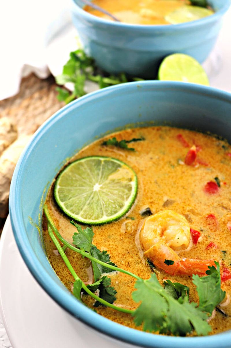 Thai Coconut Shrimp Soup