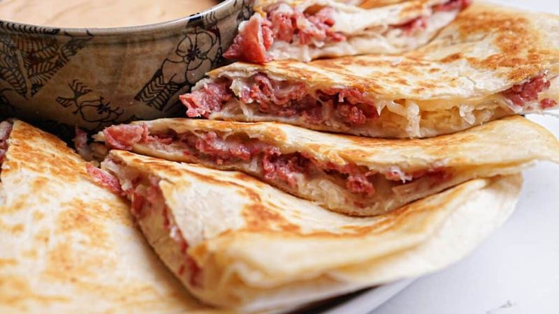 Sauerkraut Quesadillas