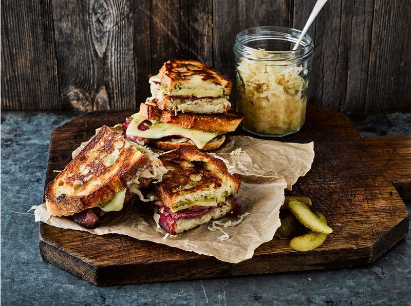Sauerkraut Grilled Cheese