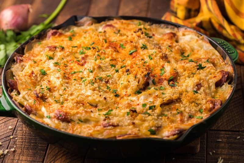 Sausage and Potato Gratin