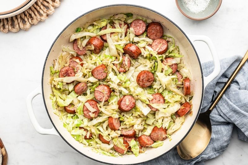 Sausage and Cabbage Stir-Fry