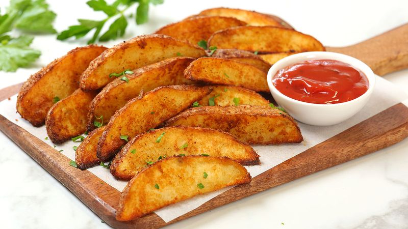 Crispy Baked Potato Wedges
