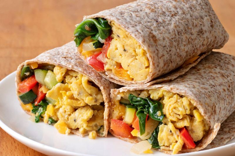 Breakfast Burrito with Veggies