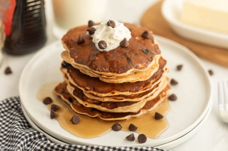 Chocolate Chip Cottage Cheese Pancakes