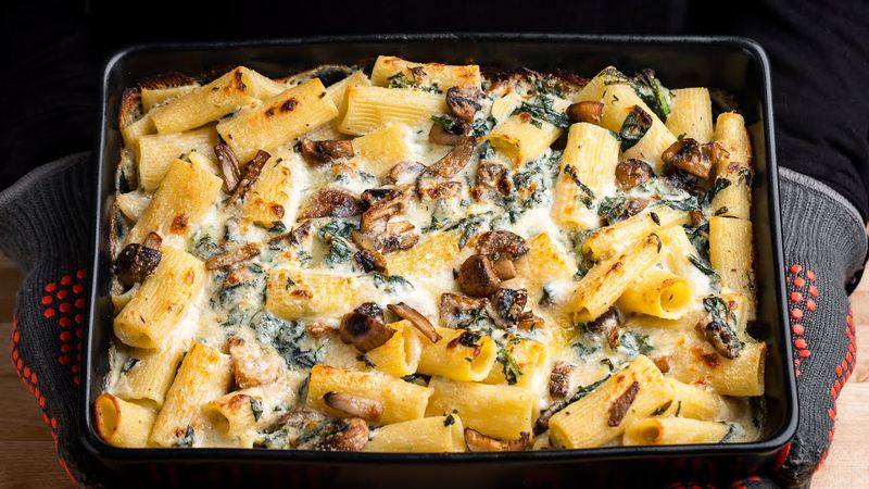 Creamy Mushroom Pasta Bake