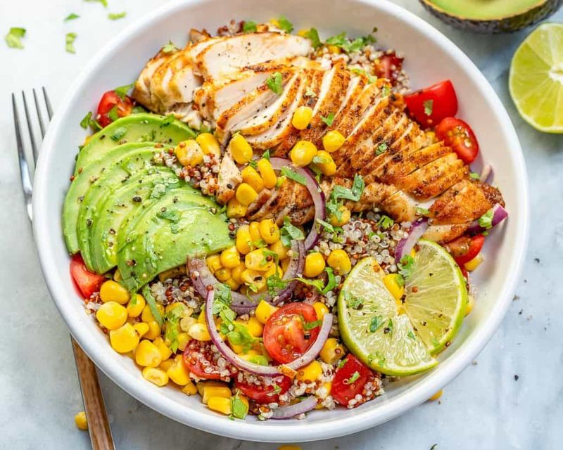Chicken and Avocado Breakfast Bowl
