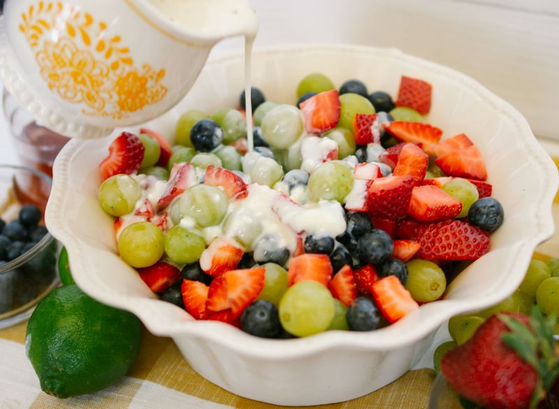 Fruit Salad with Yogurt Dressing