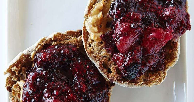 Peanut Butter and Jelly English Muffin