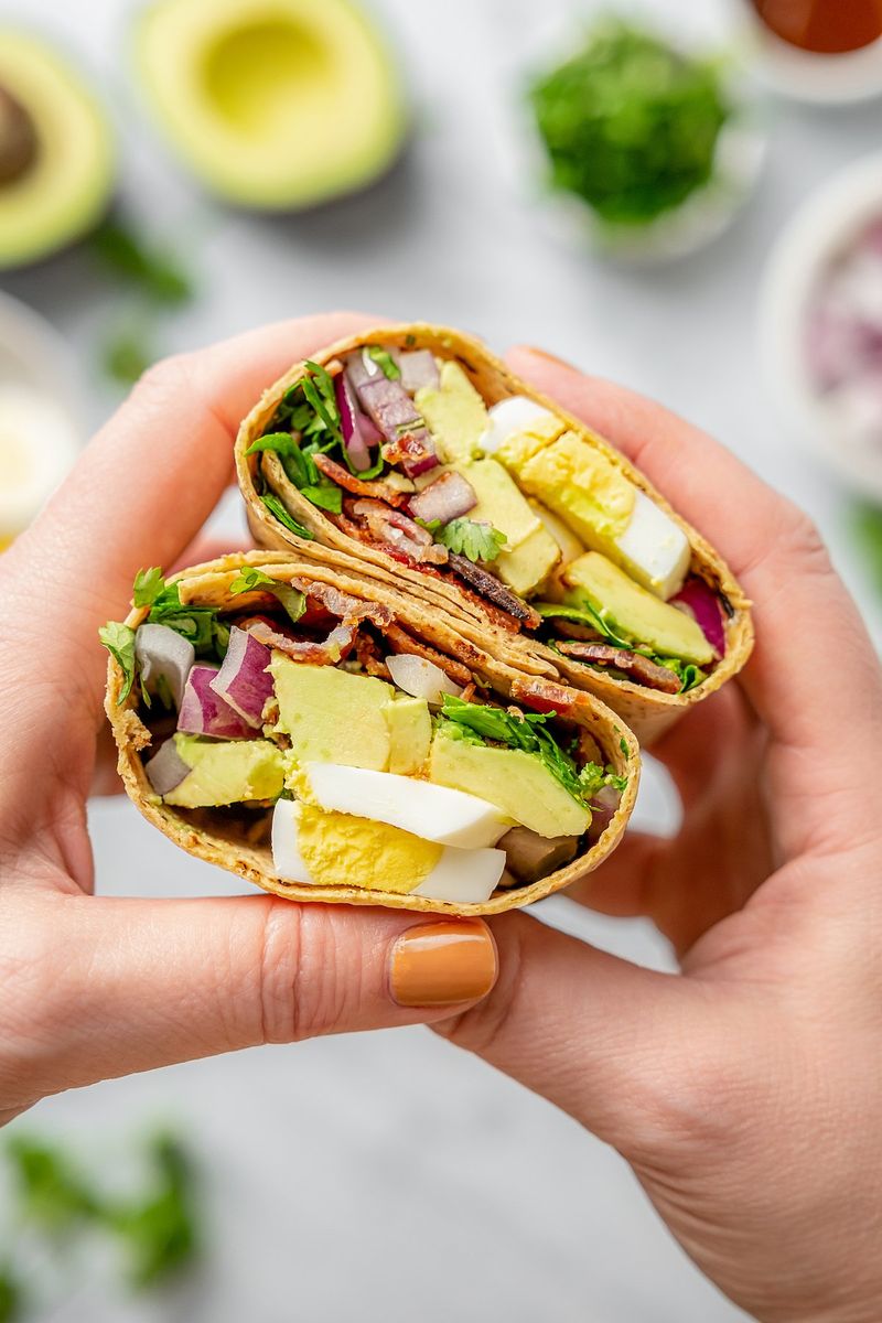 Egg and Avocado Breakfast Wrap