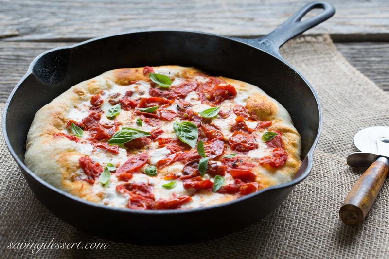 Cast Iron Margherita Pizza