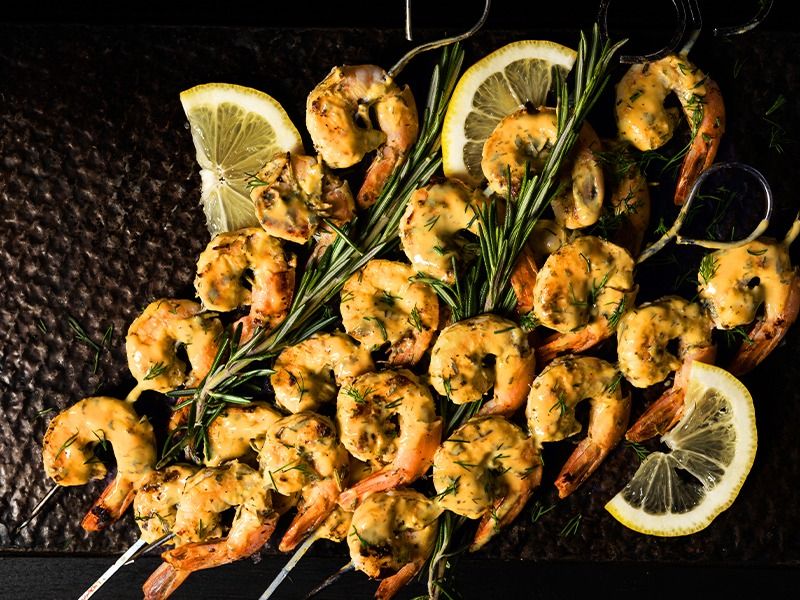Lemon Herb Grilled Shrimp