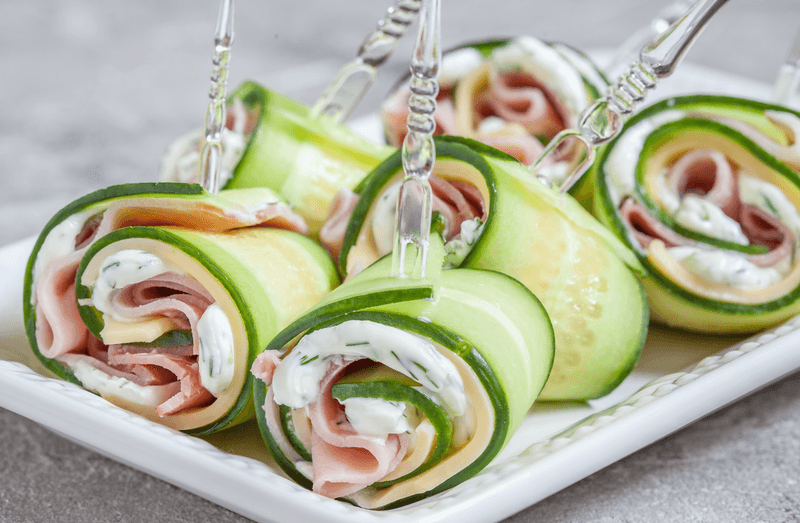 Turkey and Cucumber Roll-Ups