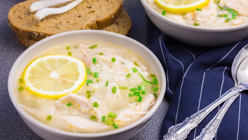Greek Lemon Rice Soup
