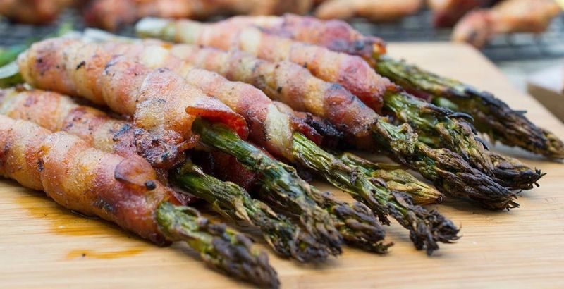 Smoked Bacon-Wrapped Asparagus