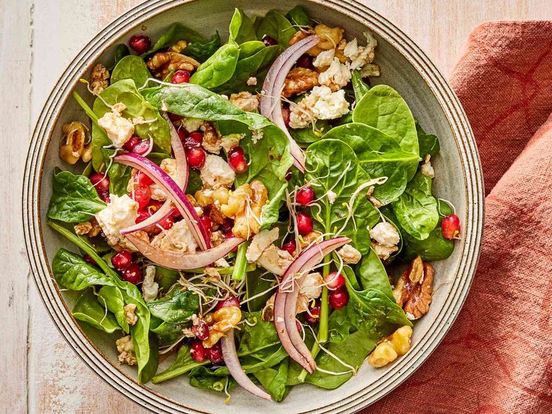 Citrus Pomegranate Spinach Salad