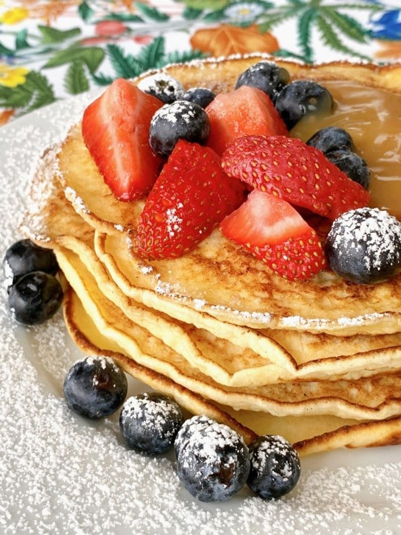Ricotta Pancakes with Fresh Berries