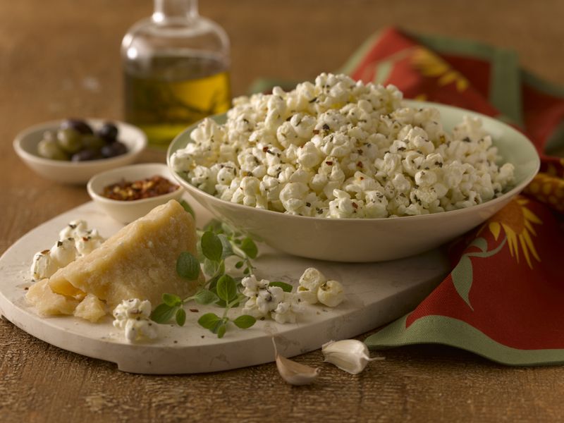 Popcorn with Parmesan and Herbs