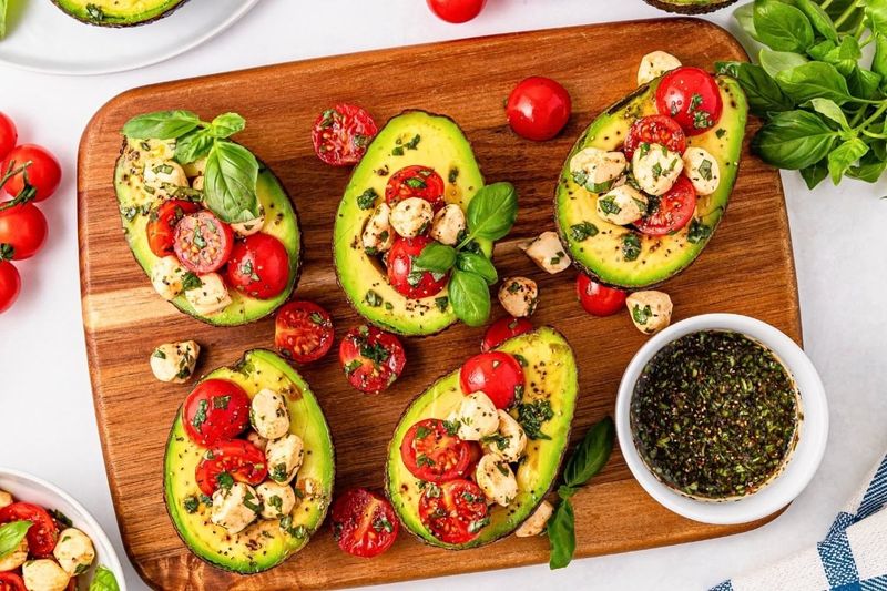 Caprese Stuffed Avocado