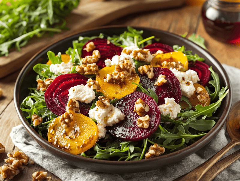 Roasted Beet and Goat Cheese Salad